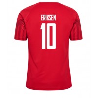 Dánsko Christian Eriksen #10 Domáci futbalový dres MS 2022 Krátky Rukáv